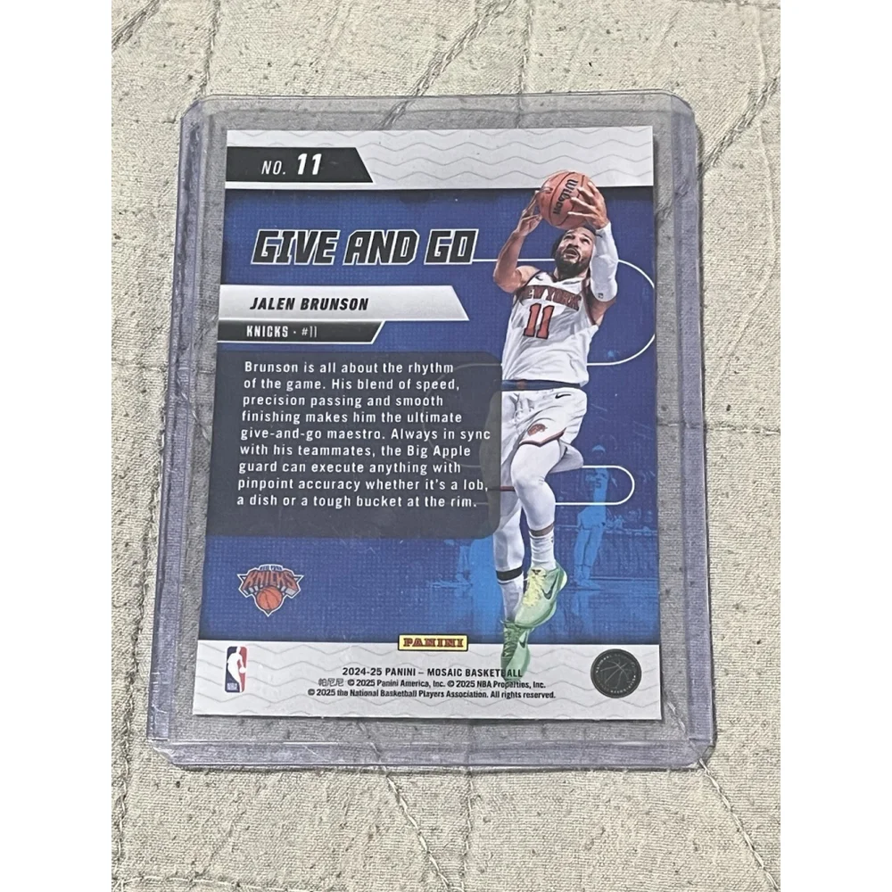 Jalen Brunson Panini Mosaic Basketball Trading Card